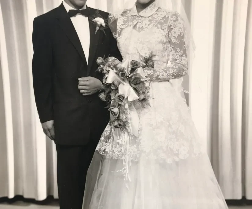 My mom and dad on Oct. 14, 1957