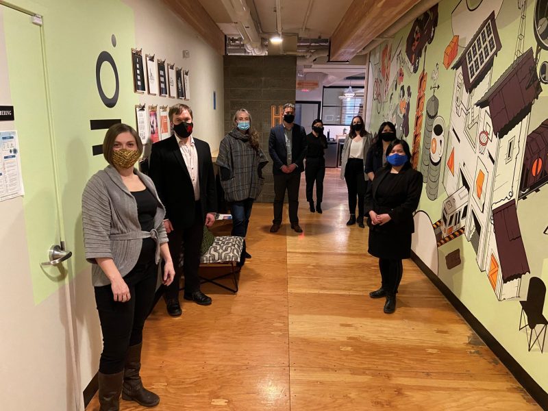 First in-person Storytelling workshop since COVID-19, group takes picture